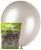 25pk Large Metallic Silver 30cm Round Latex Balloons